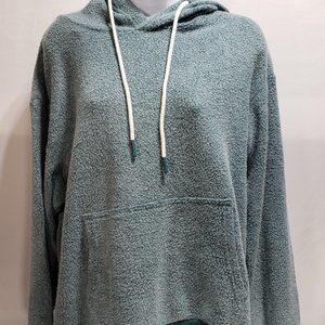 Member's Mark Women's Soft Classic Fit Reverse Fleece Hoodie Astro Teal Size XL